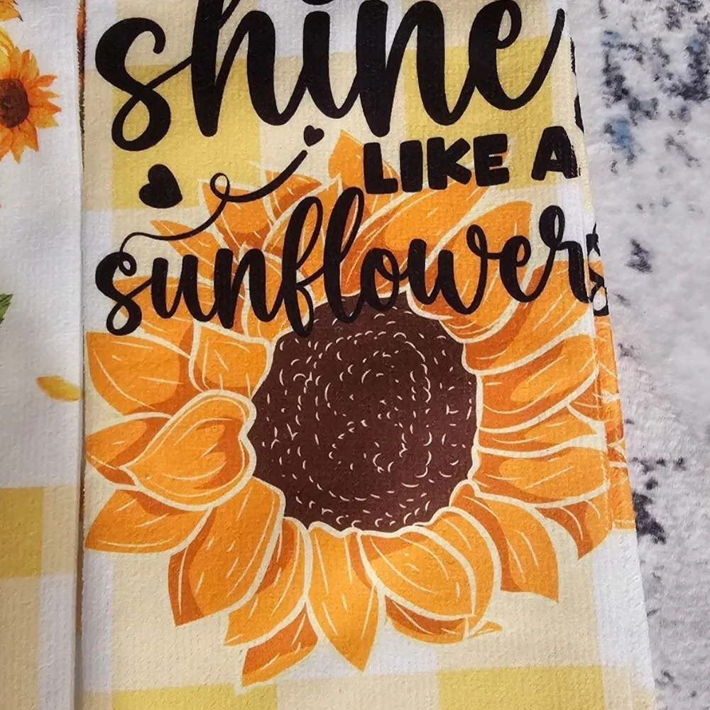 Sunflower Themed Kitchen Towels - Picture 12 of 12